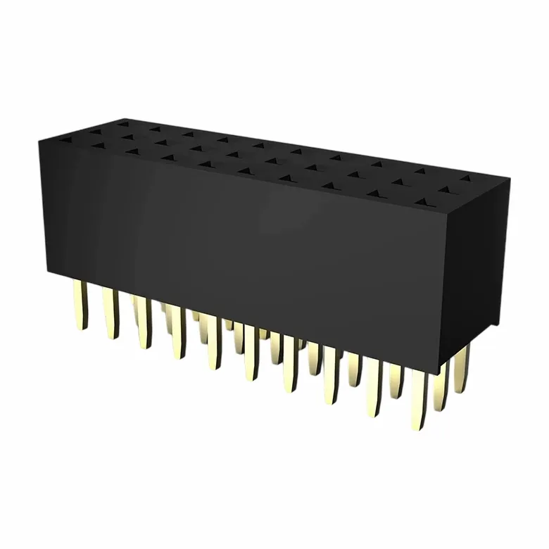 2.0mm Header Female Tripple Row Lurus