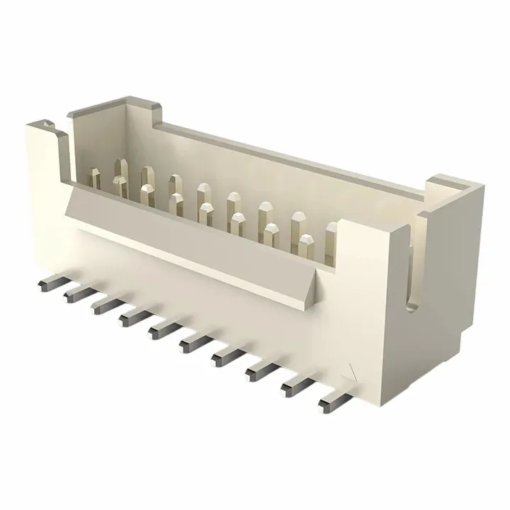 2.0mm Wafer Satu Baris Masuk Sisi SMD