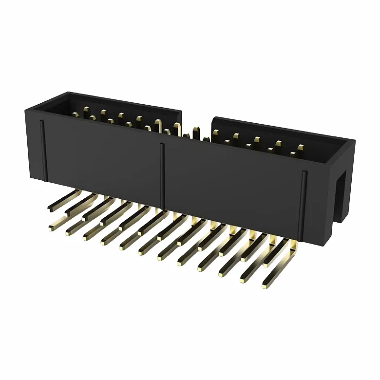 2.54mm Box Header Double Row Right Sudut Dip