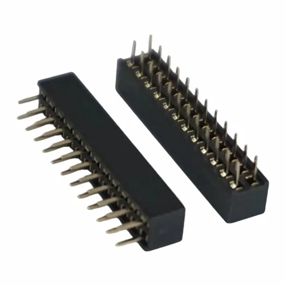 2.54mm Header Perempuan Double Row Lurus U Jenis