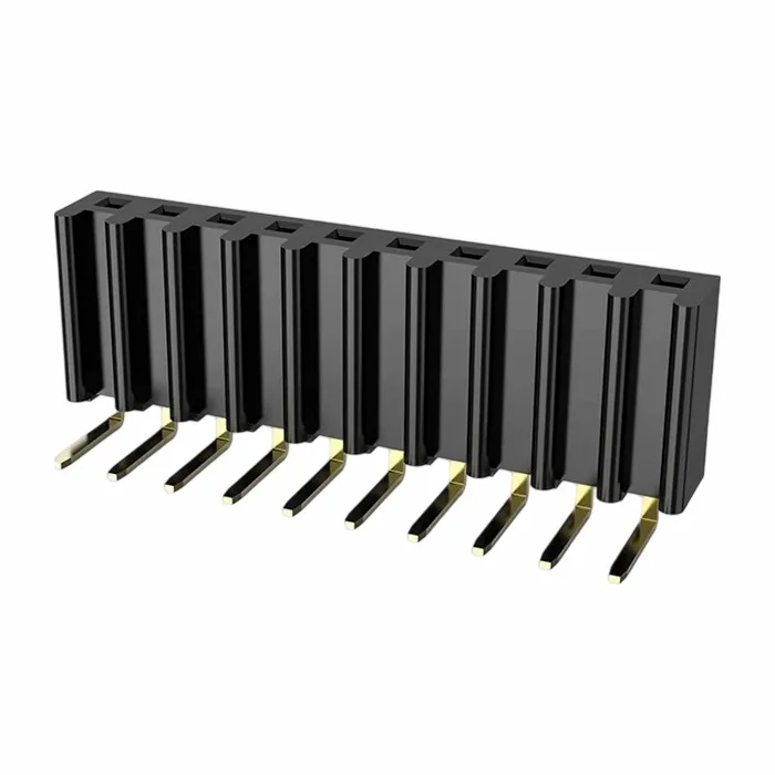 2,54mm header wanita baris single right right Dip u Jenis