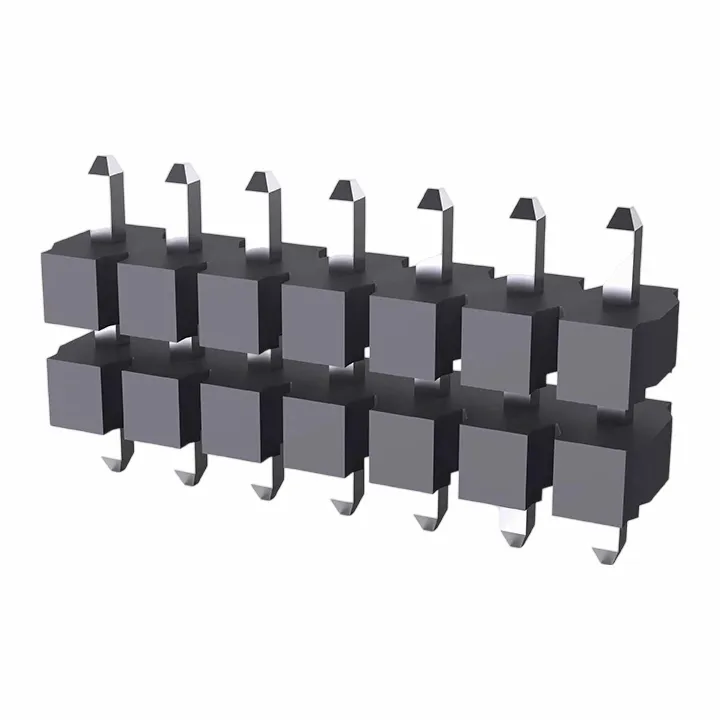 5.08mm Header Pin Single Row Dual Plastik Lurus